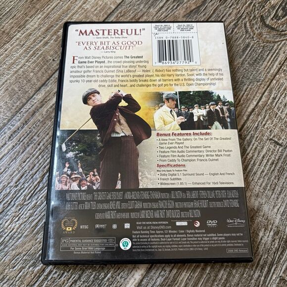 The Greatest Game Ever Played DVD - Picture 2 of 6